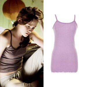 Scallop Trim Heather Tank Top As Seen On Bella Swan From Twilight